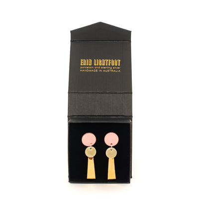 Tassel Earrings (Pink and Gold)