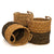 Natural Seagrass and Black Jute Basket