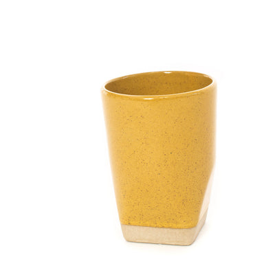 Sander Faceted Dipped Tumbler (Mustard)