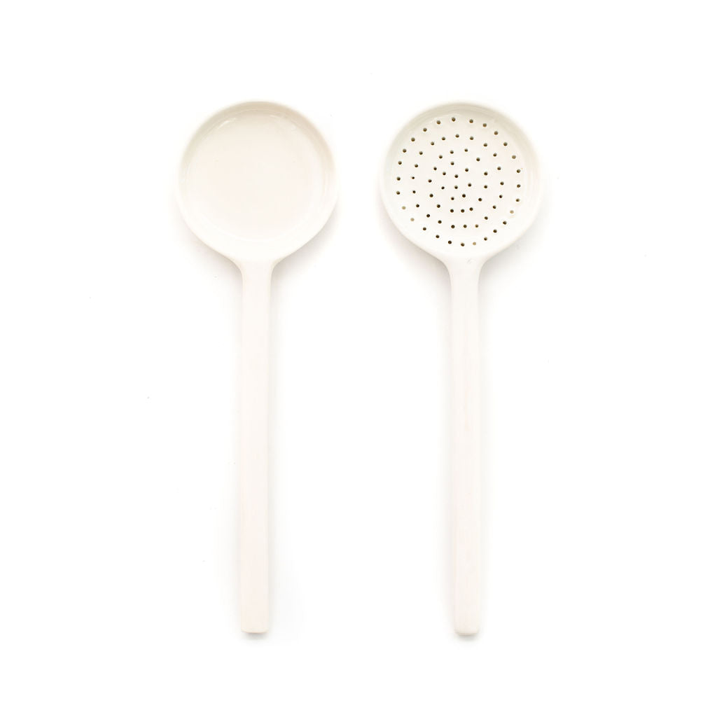 Classic Plating Spoons 2 Large (White)