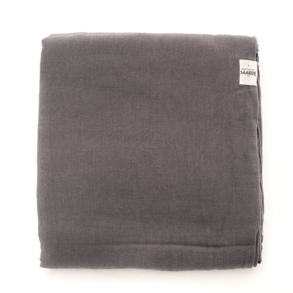 Linen Quilt Set In (Charcoal)