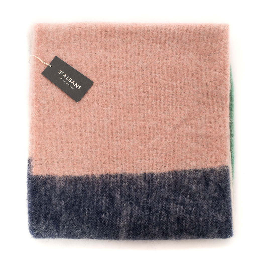 Mohair Throw Rug (Poppy)