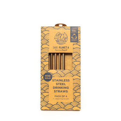 Straws  (Gold Rose Gold Black & Thick)