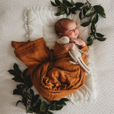 Organic Muslin Wrap (Bronze)