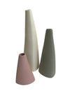 Bottle Vase (White, Pink, Light Grey)