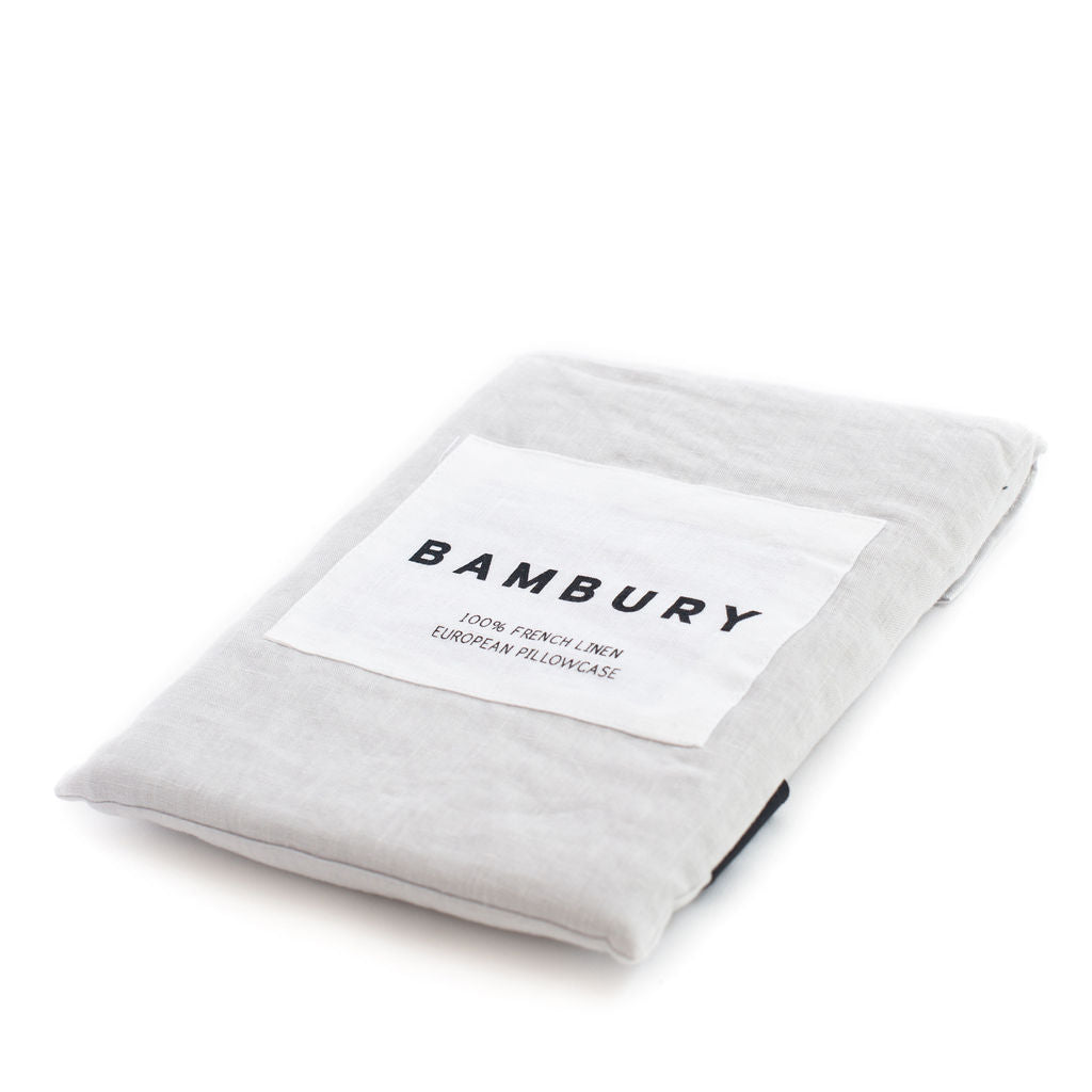 French European Pillowcase (Silver)