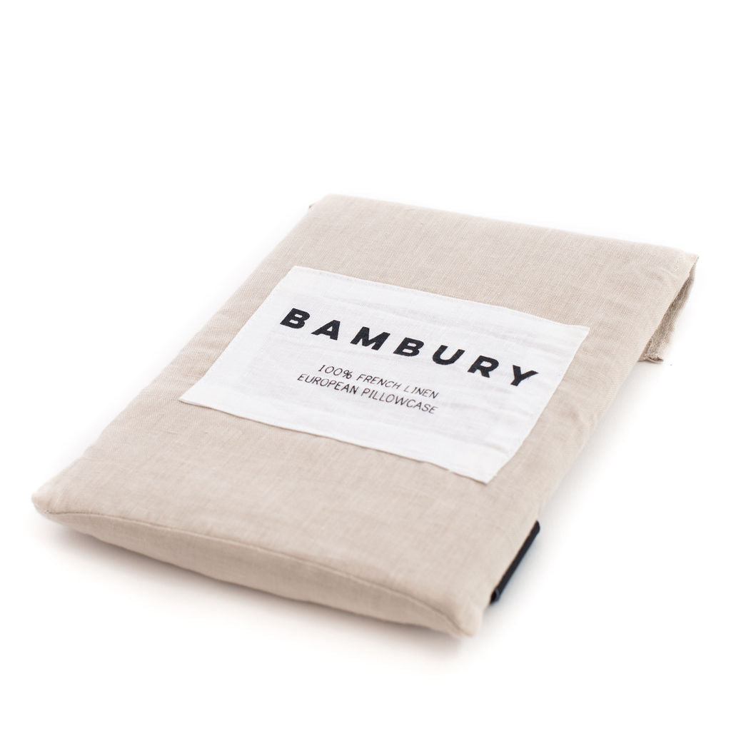 French European Pillowcase (Pebble)