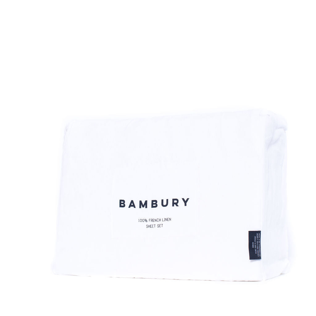 Linen Sheet Set Queen (Ivory)