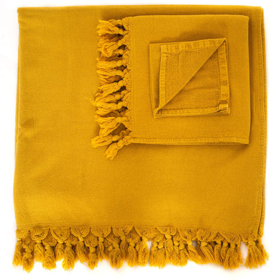 Vintage Wash Towels (Saffron)