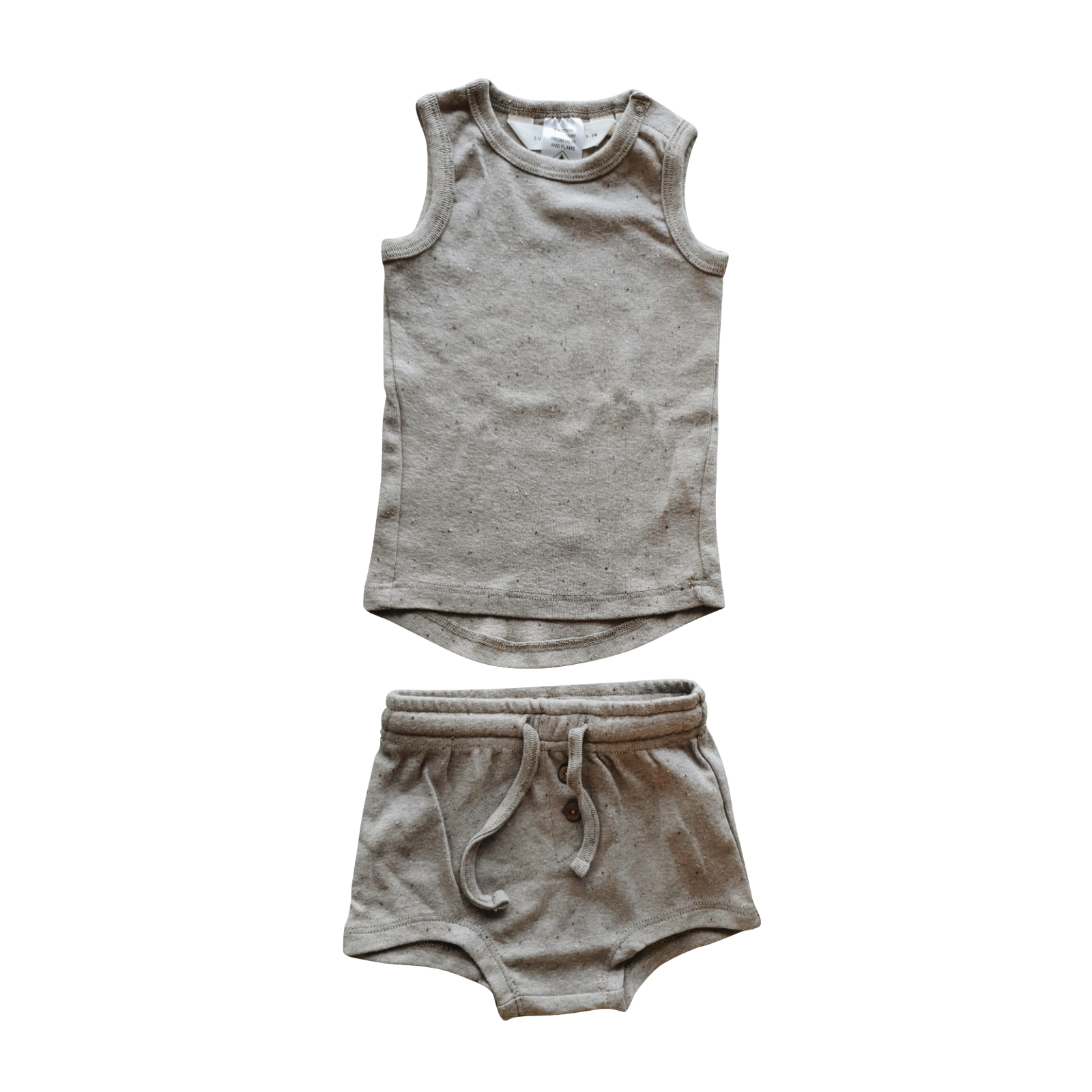 Organic PJ Shorties Set (Mushroom)