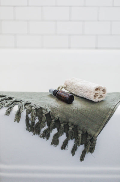 Vintage Wash Towels (Olive)