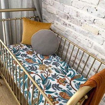 Cot Sheet (Wattle and Gum)