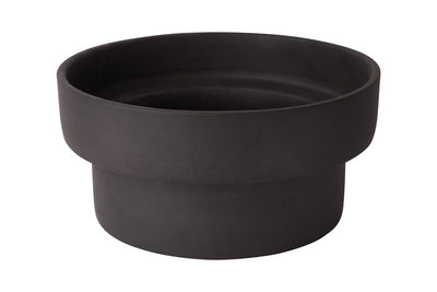 Podium Pot Flat Glazed (Black & White)