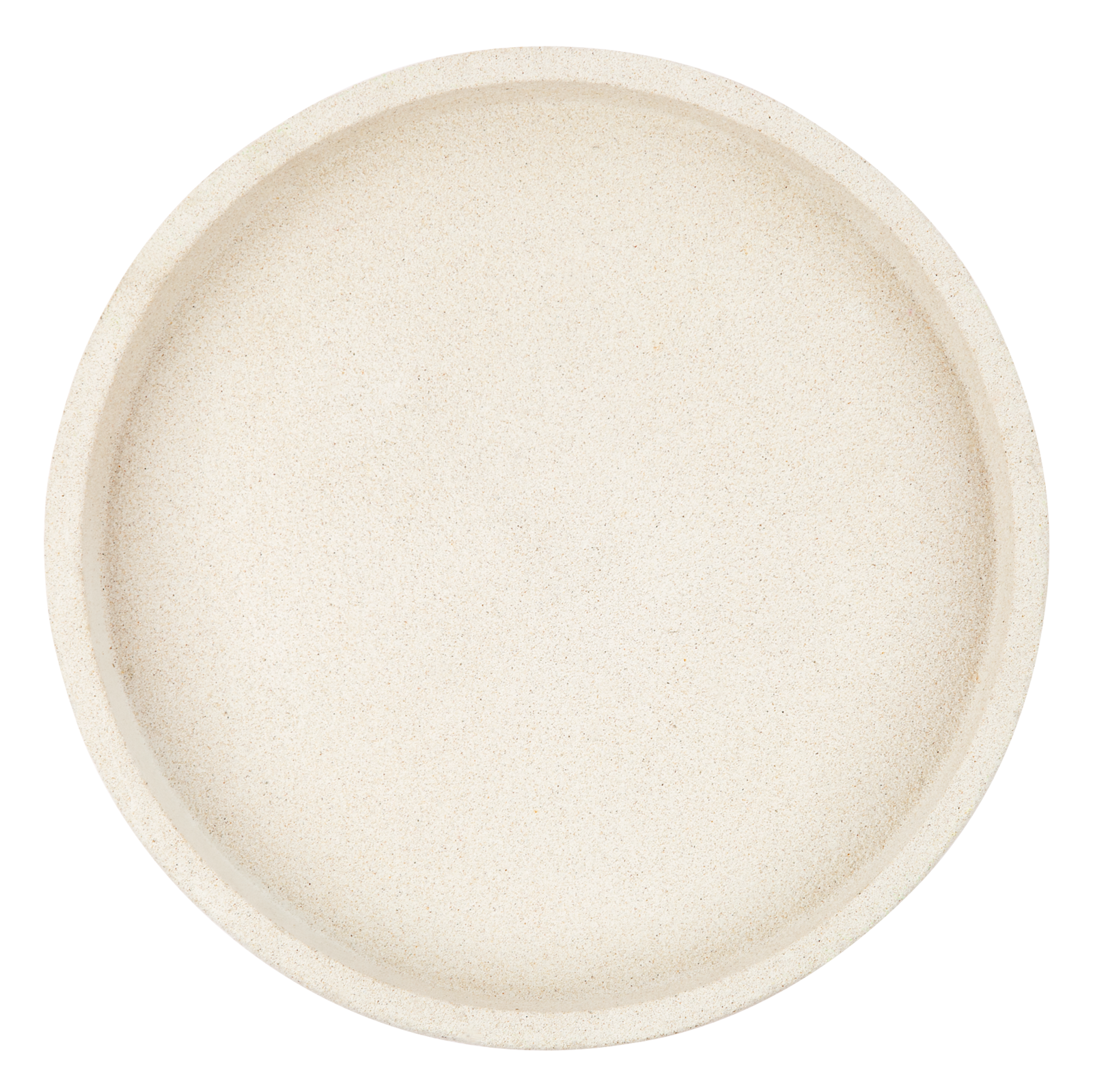 Concrete Round Tray (Large White)