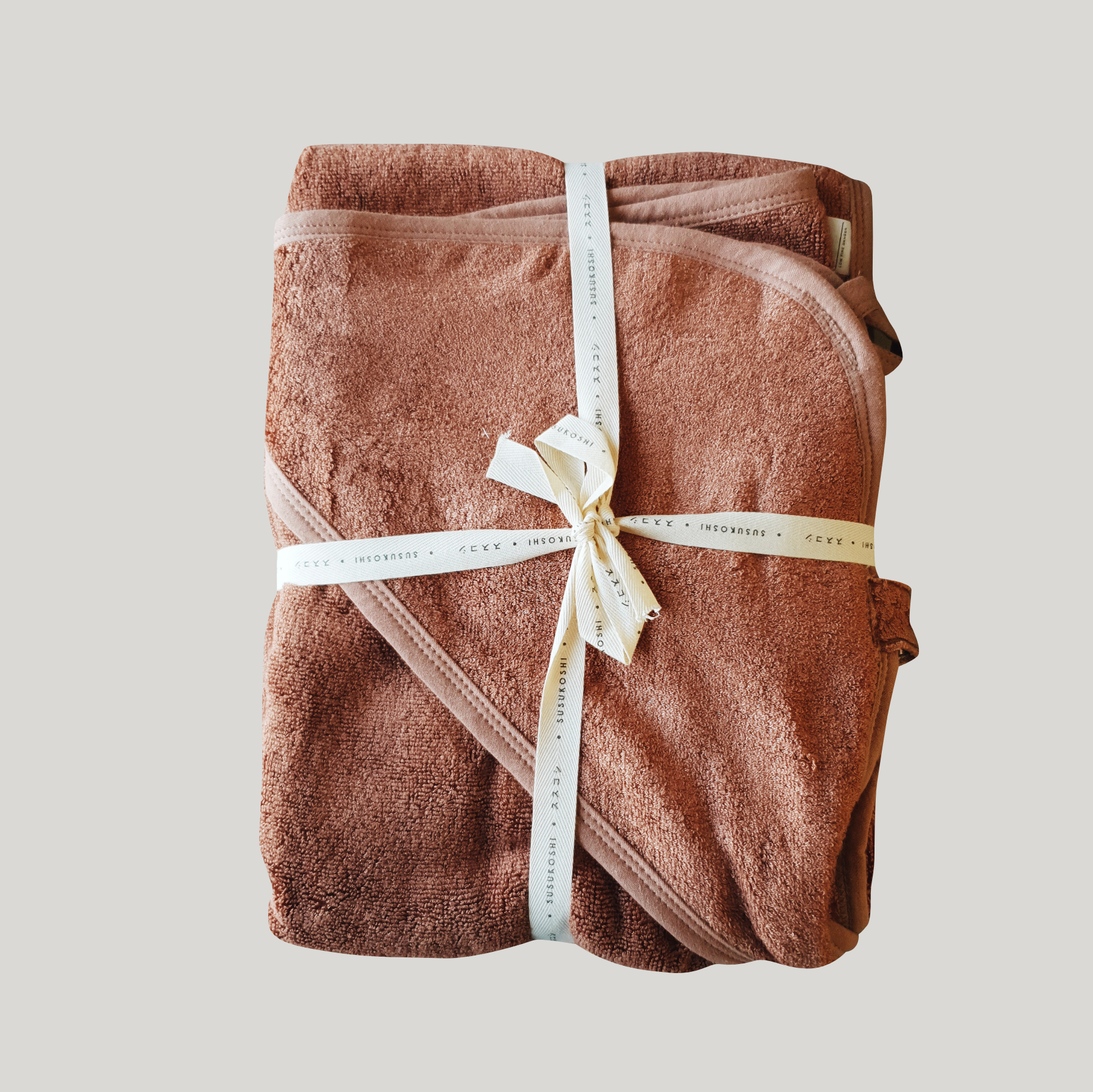 Baby Hooded Towel (Terracotta)